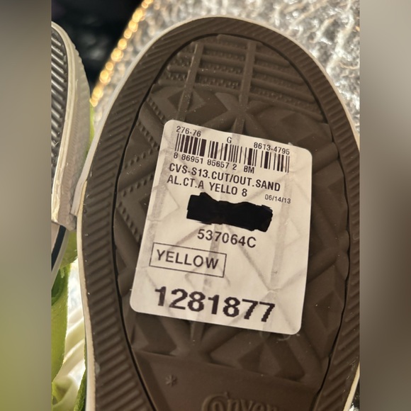 RARE Converse Chuck Taylor Gladiator Mid Neon Lime Yellow • 2013 NOS Women’s 8 - Picture 9 of 17